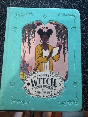 Modern Witch Tarot Journal by Lisa Sterle - Teal & Pink Cover